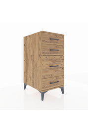 Kronos Komodin 4 Çekmeceli 44x59x96 Çam-Çam
