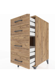 Kronos Komodin 4 Çekmeceli 44x59x96 Çam-Çam