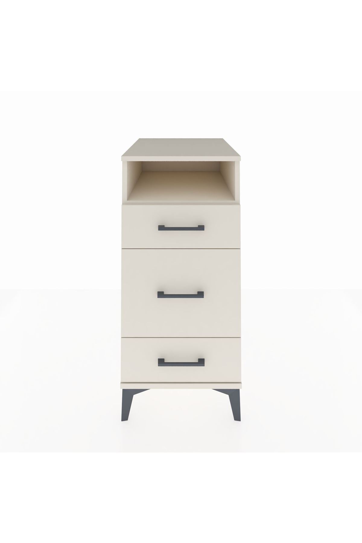 Kronos Komodin Tek Raflı 3 Çekmeceli 44x59x96 Aytaşı-Aytaşı