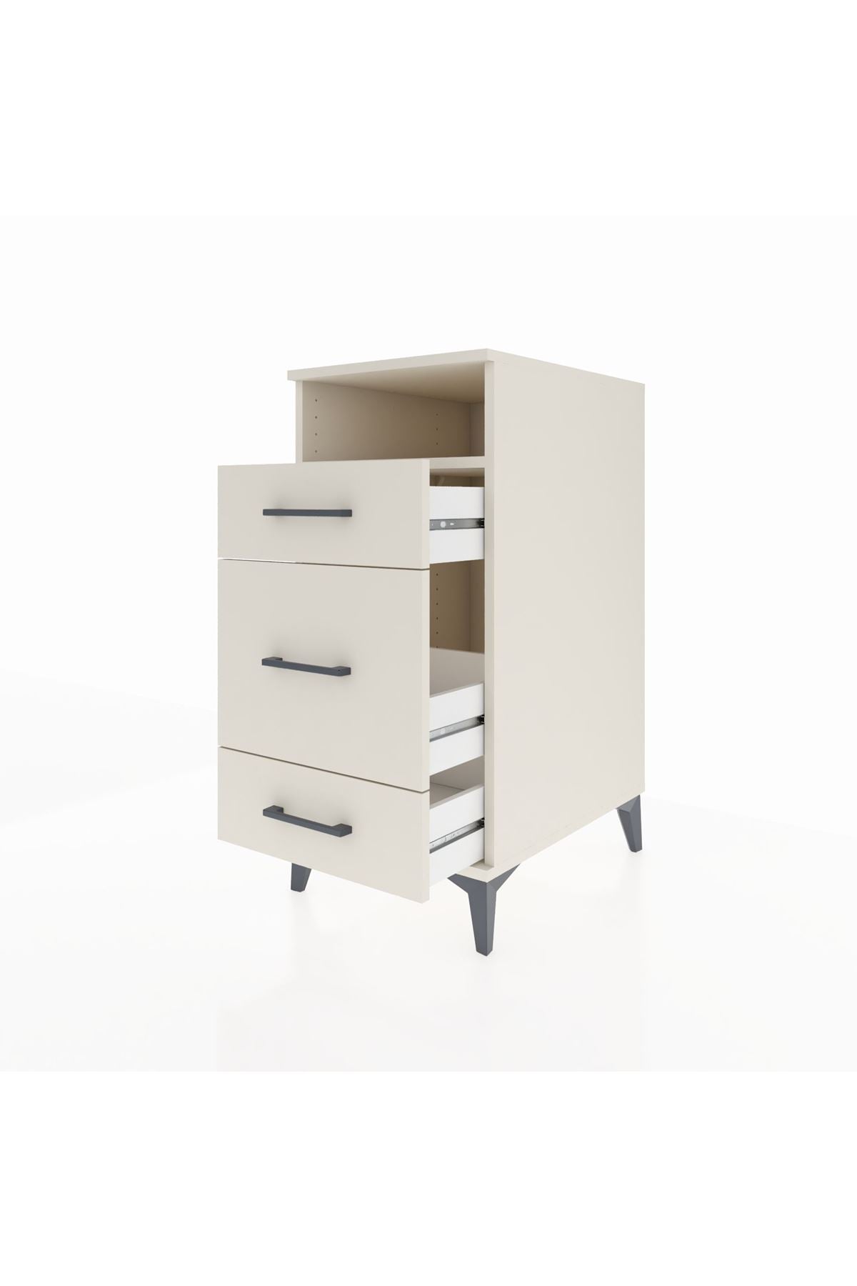 Kronos Komodin Tek Raflı 3 Çekmeceli 44x59x96 Aytaşı-Aytaşı