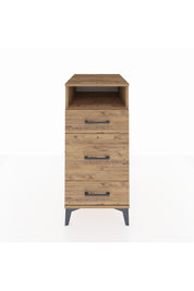 Kronos Komodin Tek Raflı 3 Çekmeceli 44x59x96 Çam-Çam