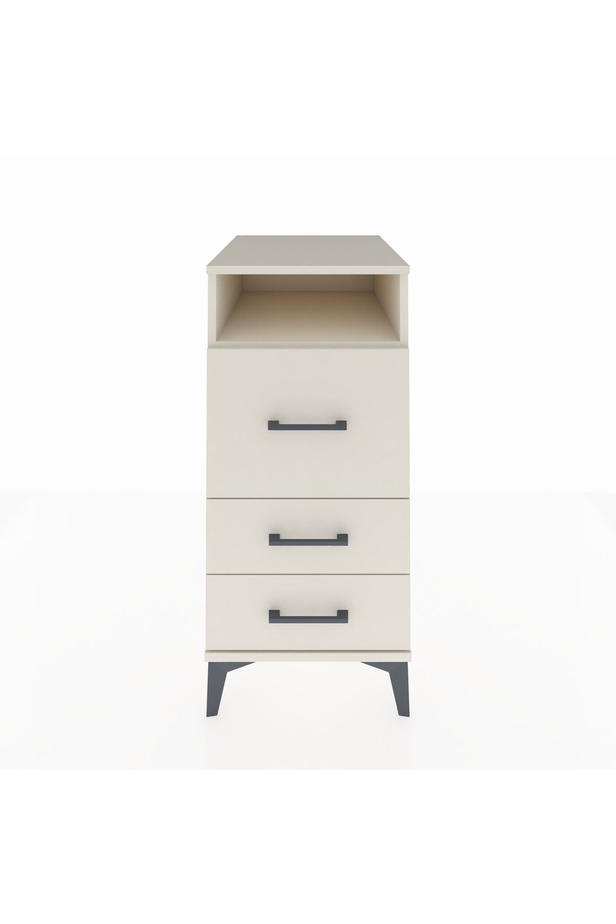 Kronos Komodin Tek Raflı 3 Çekmeceli 44x59x96 Aytaşı-Aytaşı