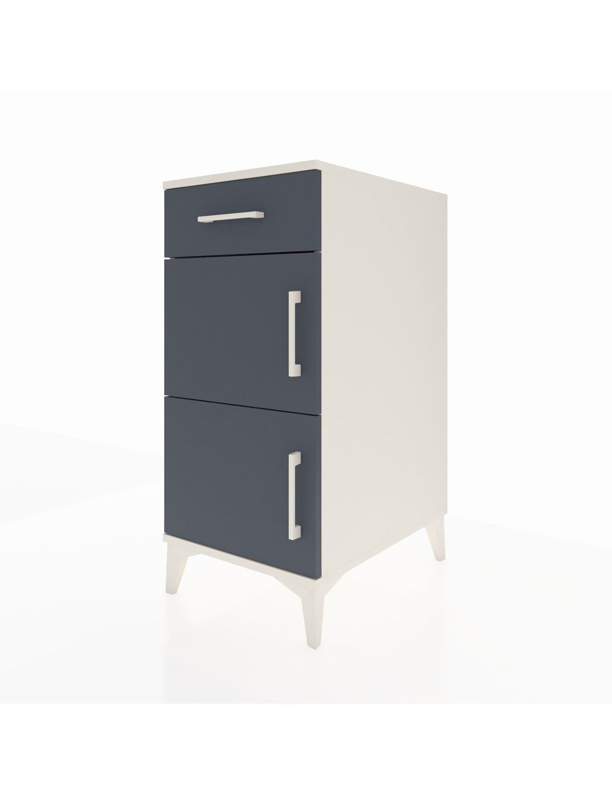 Kronos Komodin Tek Raflı Tek Çekmeceli 2 Kapaklı 44x59x96 - S75M021V2C