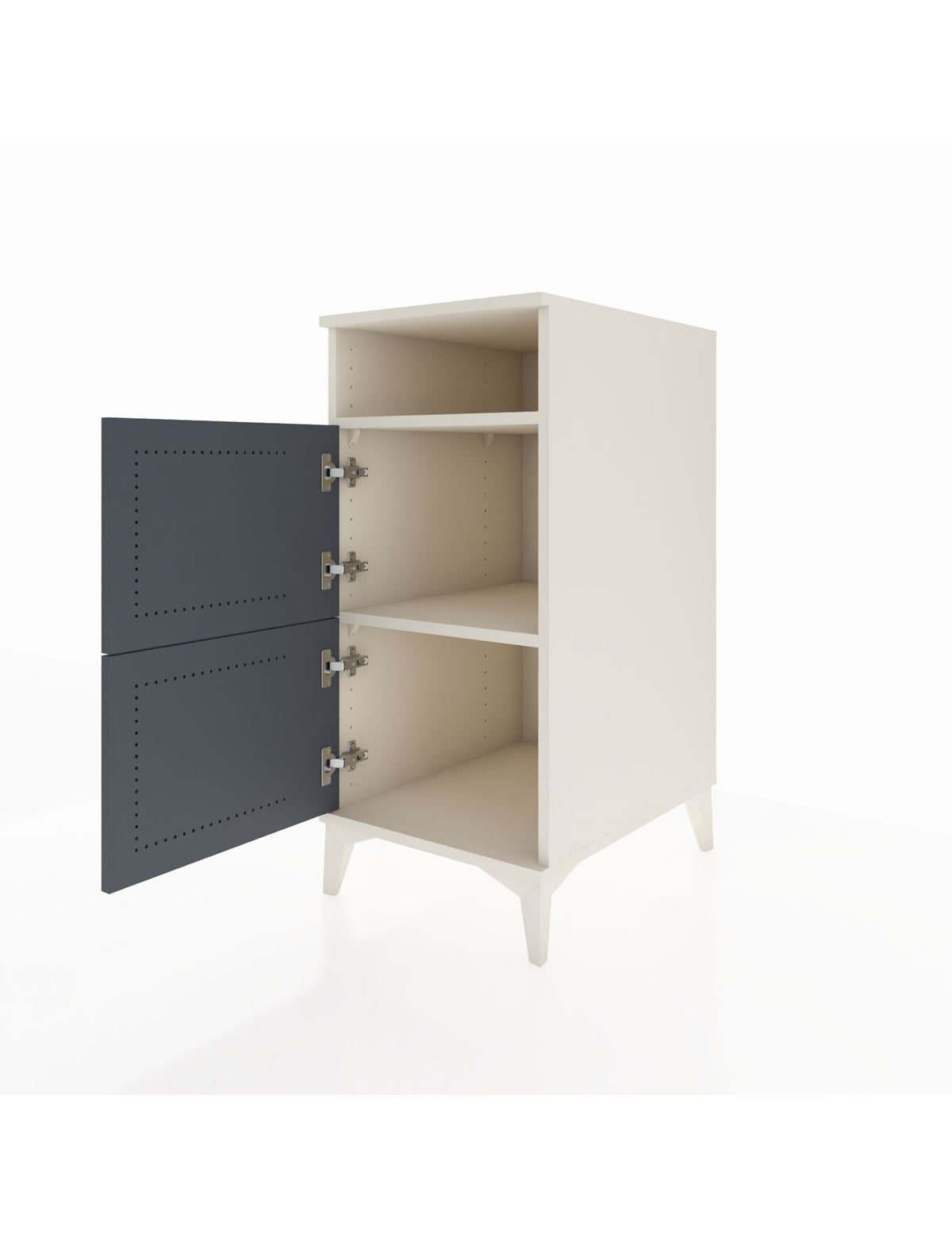 Kronos Komodin 2 Raflı 2 Kapaklı 44x59x96 - S75M022V2C