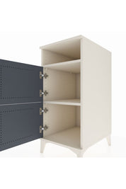 Kronos Komodin 2 Raflı 2 Kapaklı 44x59x96 Aytaşı-Antrasit