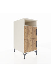 Kronos Komodin 2 Raflı 2 Kapaklı 44x59x96 Aytaşı-Çam