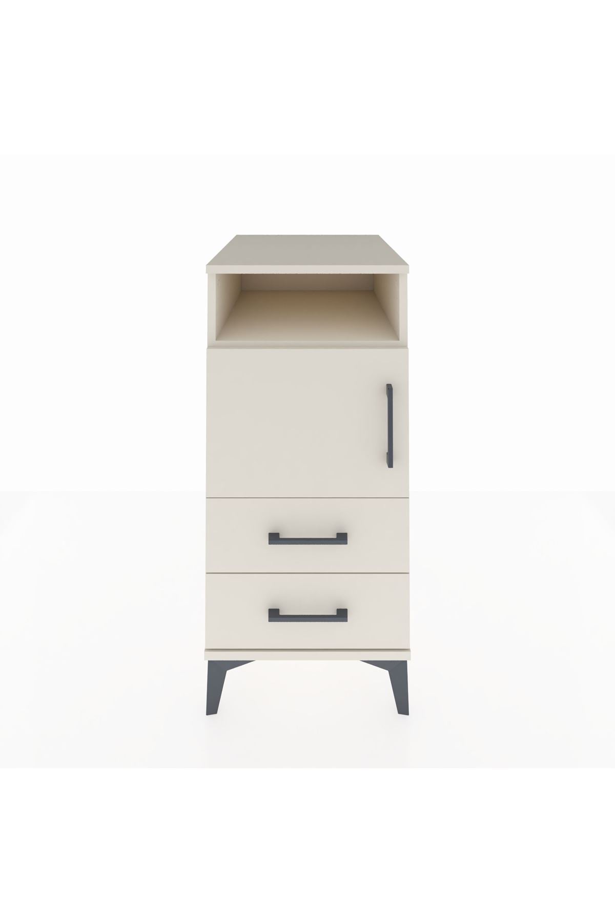 Kronos Komodin 2 Raflı 2 Çekmeceli Tek Kapaklı 44x59x96 Aytaşı-Aytaşı