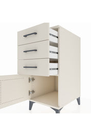 Kronos Komodin 3 Çekmeceli Tek Kapaklı 44x59x96 Aytaşı-Aytaşı