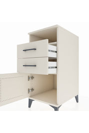 Kronos Komodin Tek Raflı 2 Çekmeceli Tek Kapaklı 44x59x96 Aytaşı-Aytaşı