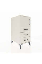 Kronos Komodin Tek Raflı 3 Çekmeceli Tek Kapaklı 44x59x96 Aytaşı-Aytaşı