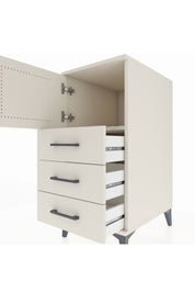 Kronos Komodin Tek Raflı 3 Çekmeceli Tek Kapaklı 44x59x96 Aytaşı-Aytaşı