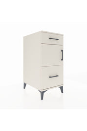 Kronos Komodin Tek Raflı 2 Çekmeceli Tek Kapaklı 44x59x96 Aytaşı-Aytaşı