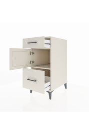 Kronos Komodin Tek Raflı 2 Çekmeceli Tek Kapaklı 44x59x96 Aytaşı-Aytaşı