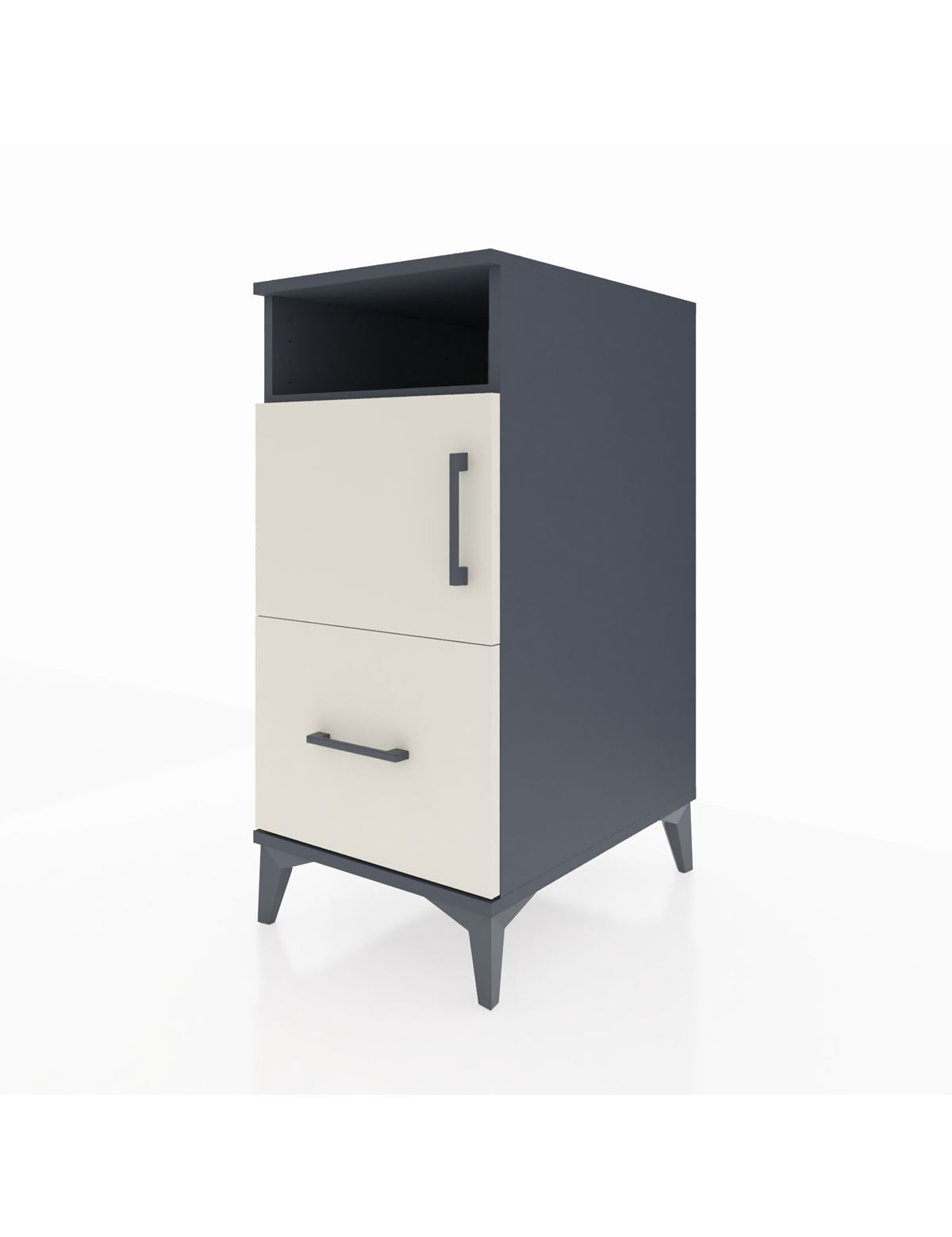 Kronos Komodin 2 Raflı Tek Çekmeceli Tek Kapaklı 44x59x96 - S75M031V4C