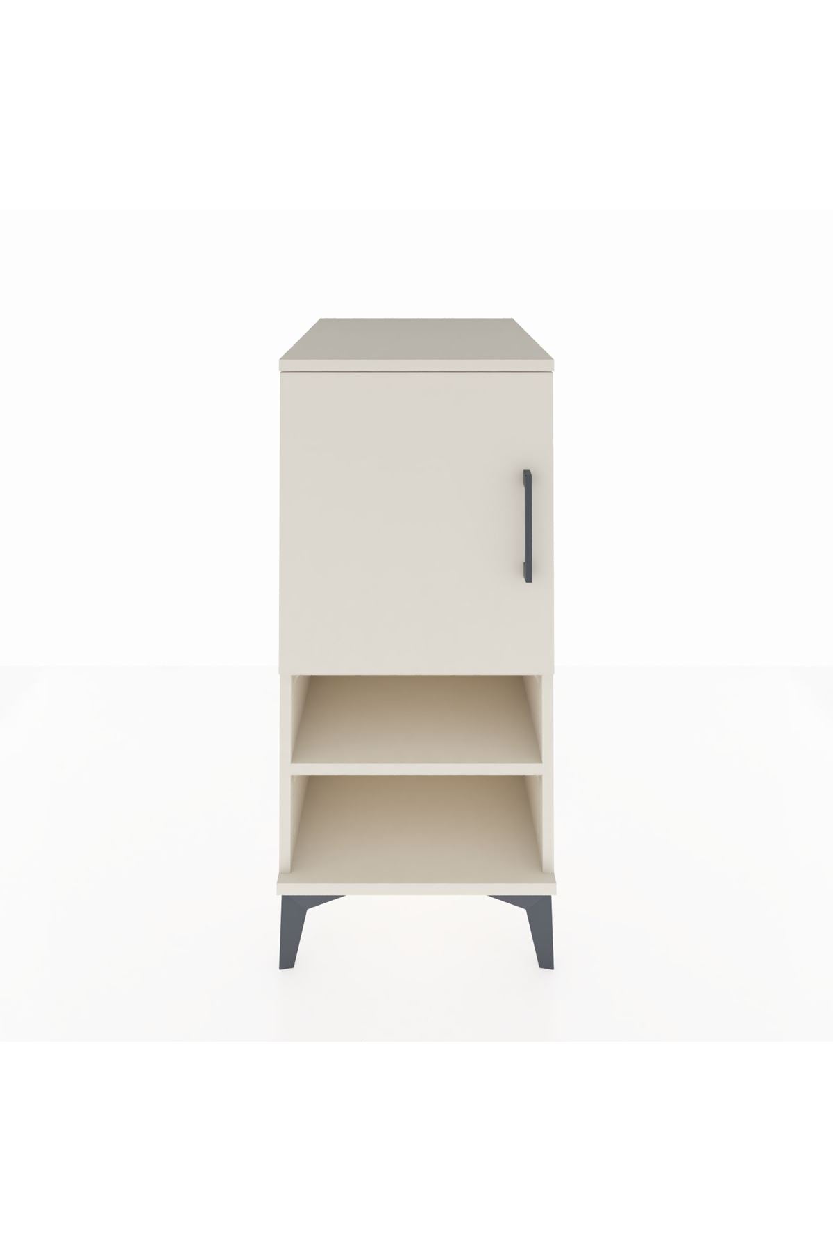 Kronos Komodin 3 Raflı Tek Kapaklı 44x59x96 Aytaşı-Aytaşı