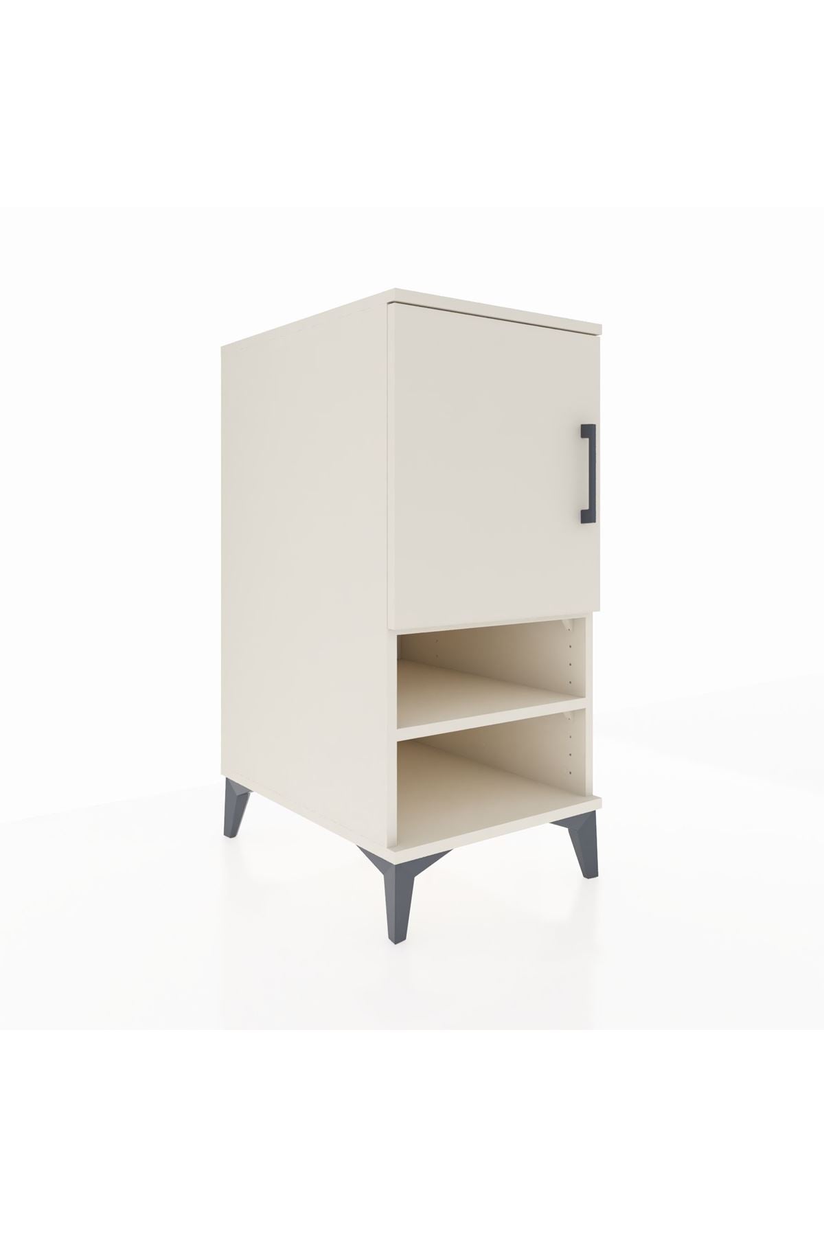 Kronos Komodin 3 Raflı Tek Kapaklı 44x59x96 Aytaşı-Aytaşı