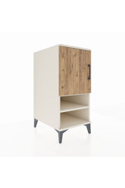 Kronos Komodin 3 Raflı Tek Kapaklı 44x59x96 Aytaşı-Çam