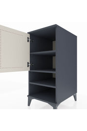 Kronos Komodin 3 Raflı Tek Kapaklı 44x59x96 Antrasit-Aytaşı
