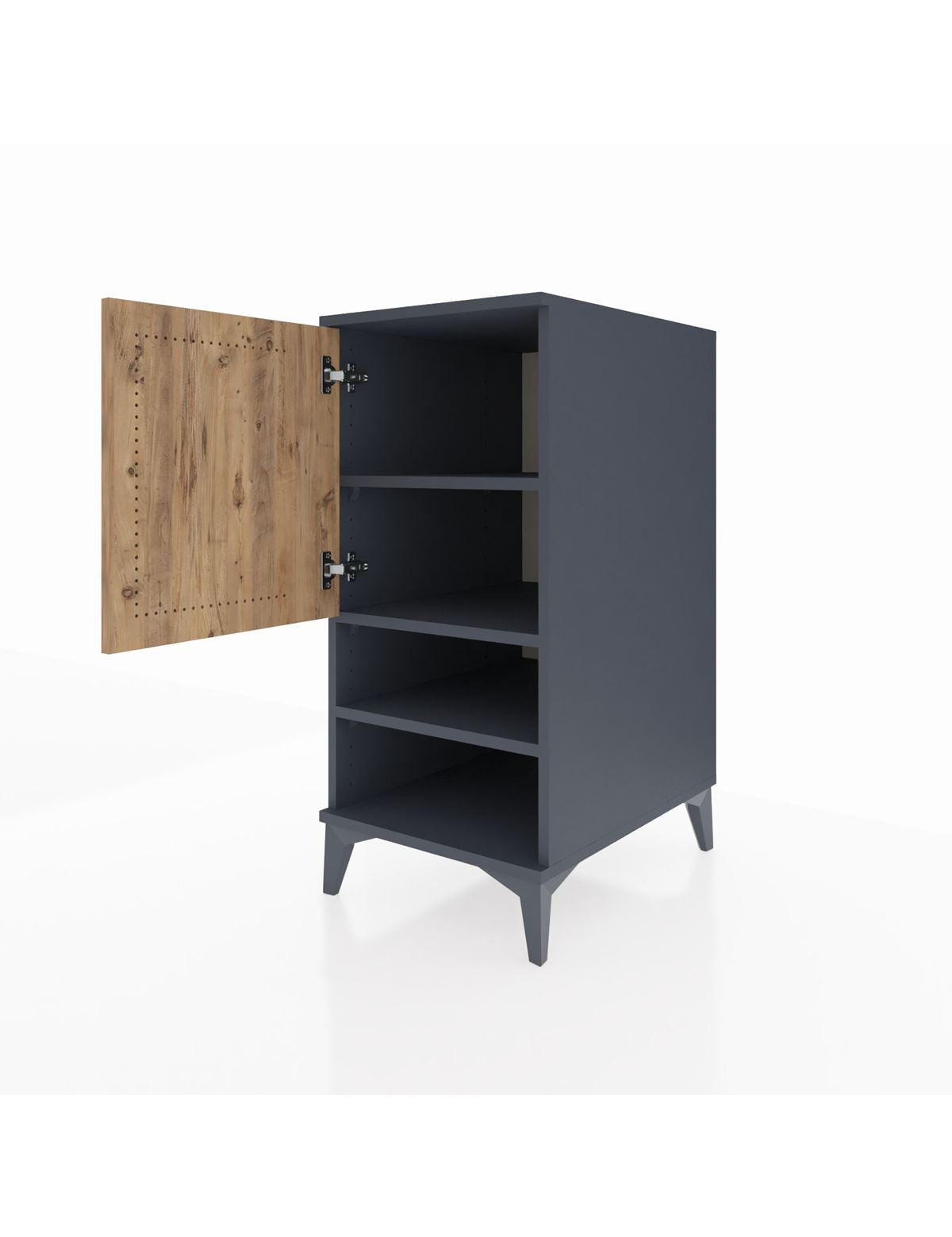 Kronos Komodin 3 Raflı Tek Kapaklı 44x59x96 - S75M033V6C