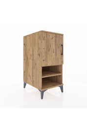 Kronos Komodin 3 Raflı Tek Kapaklı 44x59x96 Çam-Çam