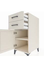 Kronos Komodin Tek Raflı 2 Çekmeceli Tek Kapaklı 44x59x96 Aytaşı-Aytaşı