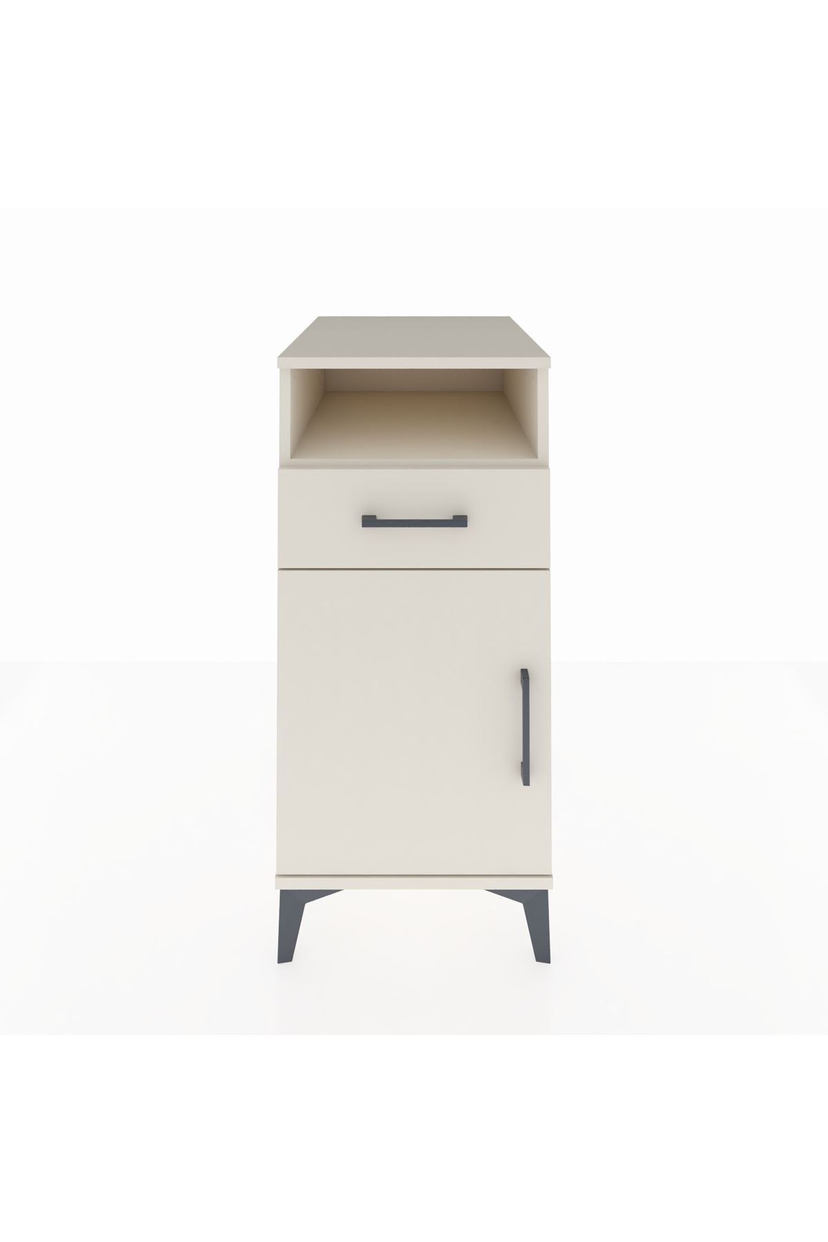 Kronos Komodin 2 Raflı Tek Çekmeceli Tek Kapaklı 44x59x96 Aytaşı-Aytaşı