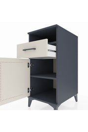 Kronos Komodin 2 Raflı Tek Çekmeceli Tek Kapaklı 44x59x96 Antrasit-Aytaşı