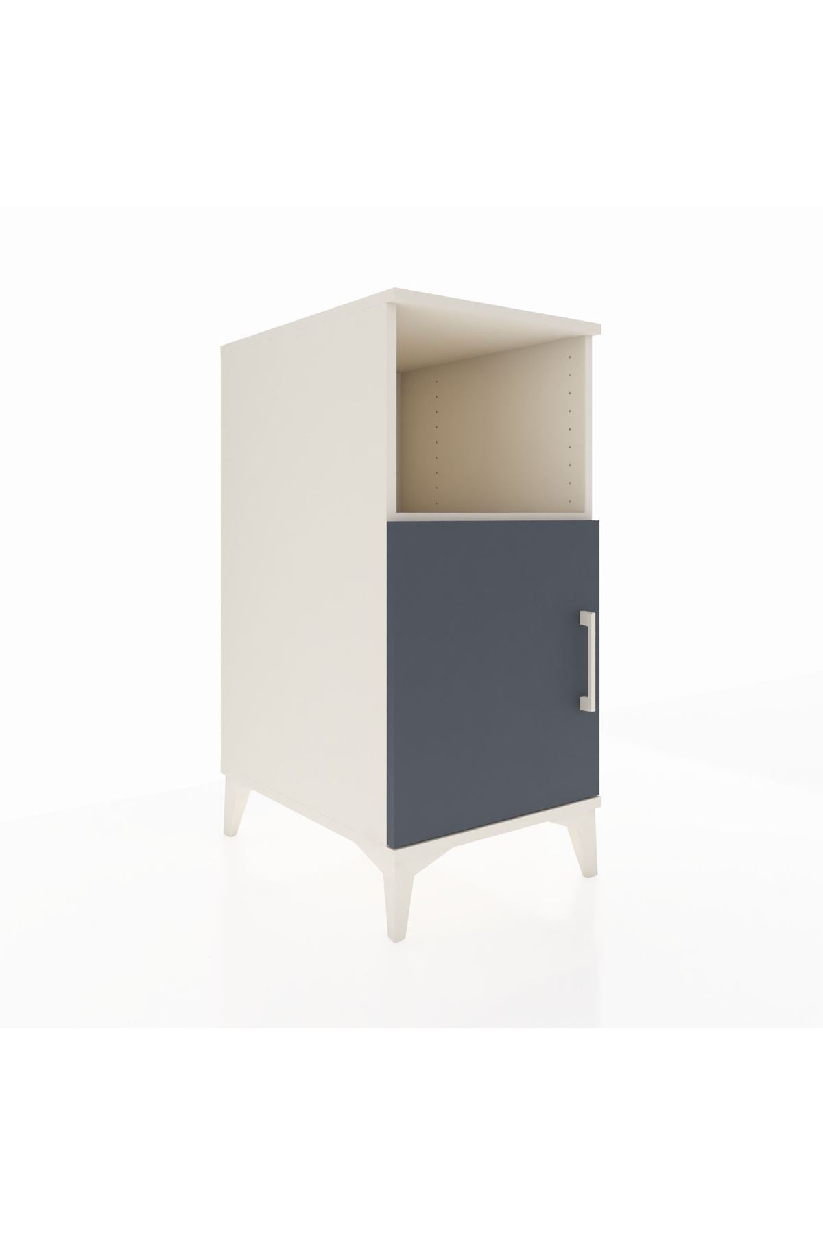 Kronos Komodin 2 Raflı Tek Kapaklı 44x59x96 Aytaşı-Antrasit