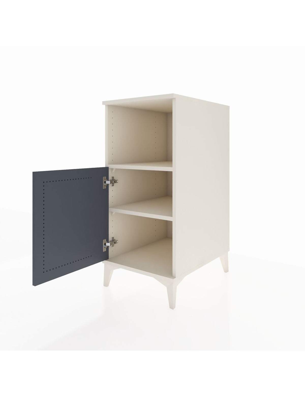 Kronos Komodin 2 Raflı Tek Kapaklı 44x59x96 - S75M036V2C