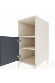 Kronos Komodin 2 Raflı Tek Kapaklı 44x59x96 Aytaşı-Antrasit