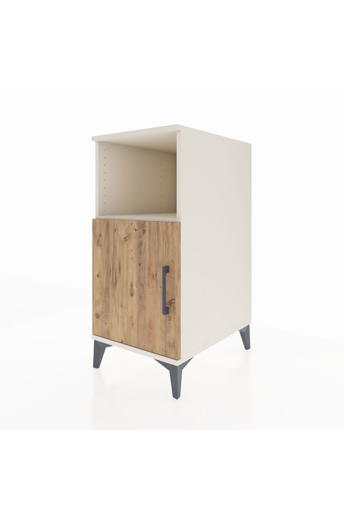Kronos Komodin 2 Raflı Tek Kapaklı 44x59x96 Aytaşı-Çam
