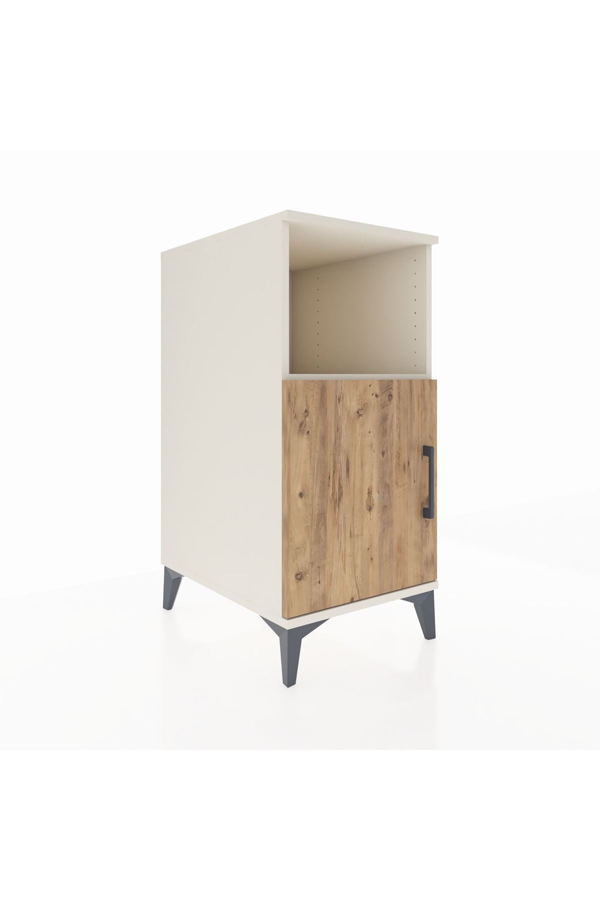 Kronos Komodin 2 Raflı Tek Kapaklı 44x59x96 Aytaşı-Çam