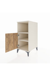 Kronos Komodin 2 Raflı Tek Kapaklı 44x59x96 Aytaşı-Çam