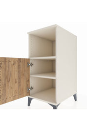 Kronos Komodin 2 Raflı Tek Kapaklı 44x59x96 Aytaşı-Çam
