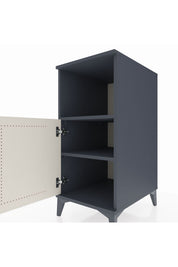 Kronos Komodin 2 Raflı Tek Kapaklı 44x59x96 Antrasit-Aytaşı