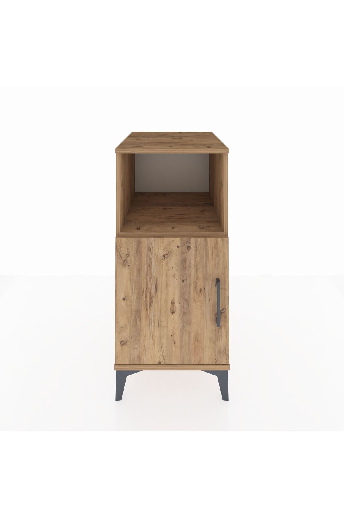 Kronos Komodin 2 Raflı Tek Kapaklı 44x59x96 Çam-Çam