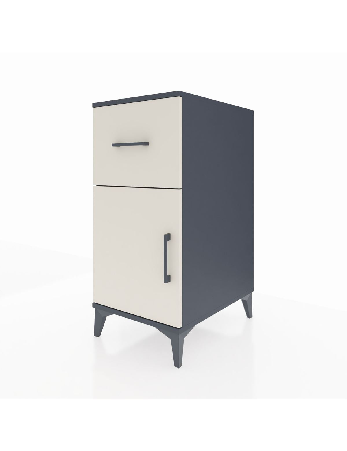 Kronos Komodin Tek Raflı Tek Çekmeceli Tek Kapaklı 44x59x96 - S75M037V4C