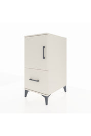 Kronos Komodin 2 Raflı Tek Çekmeceli Tek Kapaklı 44x59x96 Aytaşı-Aytaşı