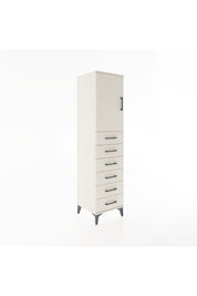 Hyperion Dolap Tek Raflı 6 Çekmeceli Tek Kapaklı 44x44x182 Aytaşı-Aytaşı