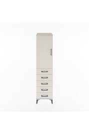 Hyperion Dolap 2 Raflı 5 Çekmeceli Tek Kapaklı 44x44x182 Aytaşı-Aytaşı