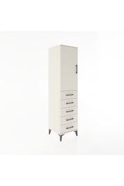 Hyperion Dolap 2 Raflı 5 Çekmeceli Tek Kapaklı 44x44x182 Aytaşı-Aytaşı