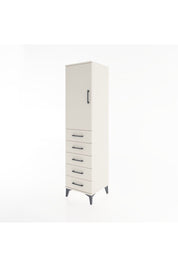 Hyperion Dolap 2 Raflı 5 Çekmeceli Tek Kapaklı 44x44x182 Aytaşı-Aytaşı