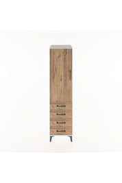 Hyperion Dolap 2 Raflı 4 Çekmeceli Tek Kapaklı 44x44x182 Aytaşı-Çam