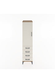 Hyperion Dolap 2 Raflı 4 Çekmeceli Tek Kapaklı 44x44x182 Çam-Aytaşı