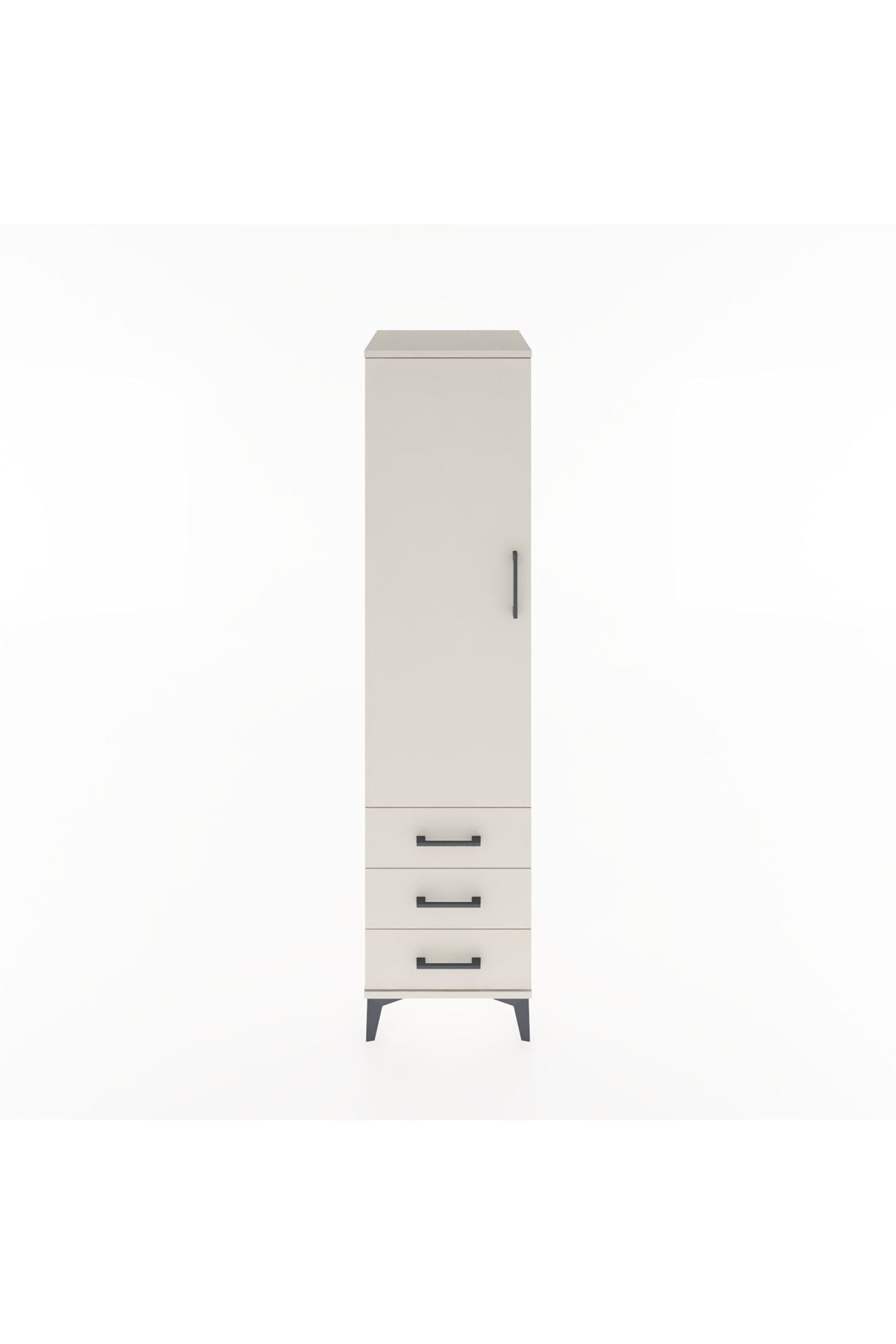 Hyperion Dolap 2 Raflı 3 Çekmeceli Tek Kapaklı 44x44x182 Aytaşı-Aytaşı