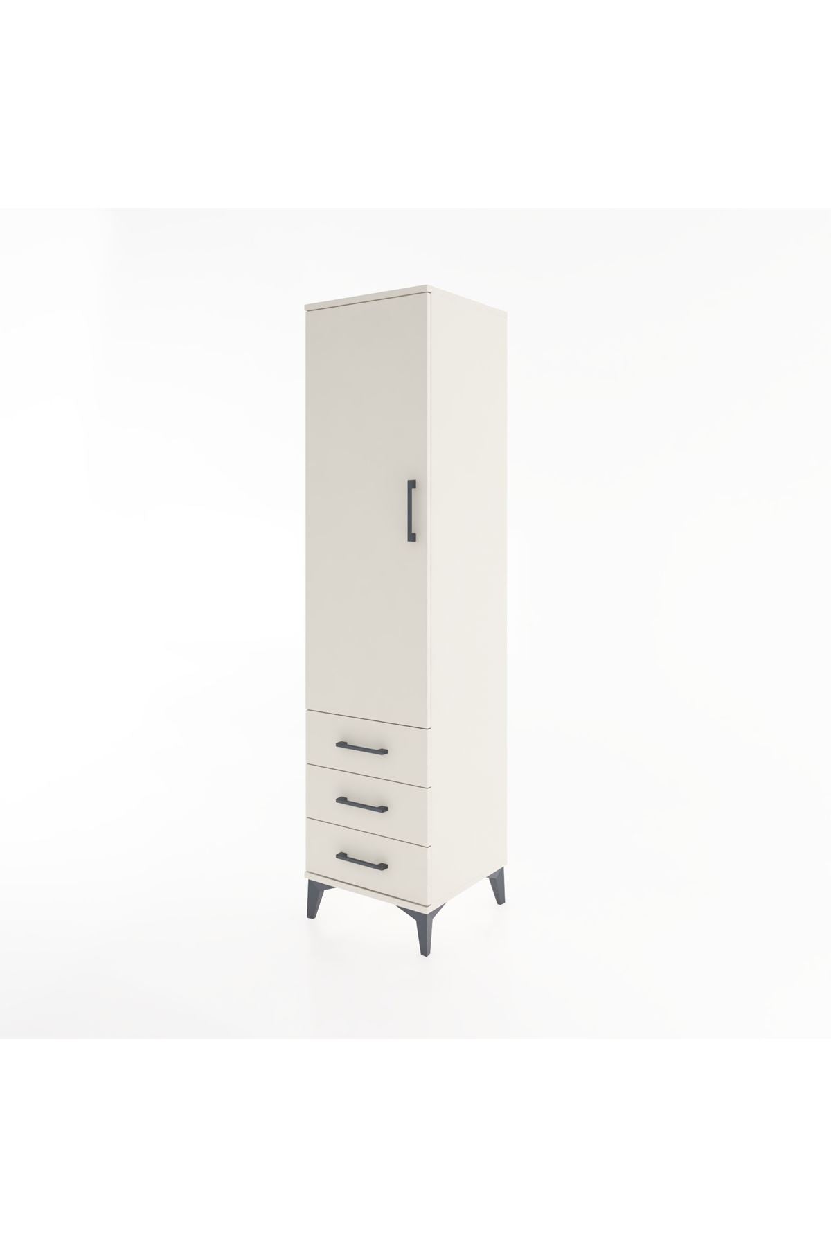 Hyperion Dolap 2 Raflı 3 Çekmeceli Tek Kapaklı 44x44x182 Aytaşı-Aytaşı