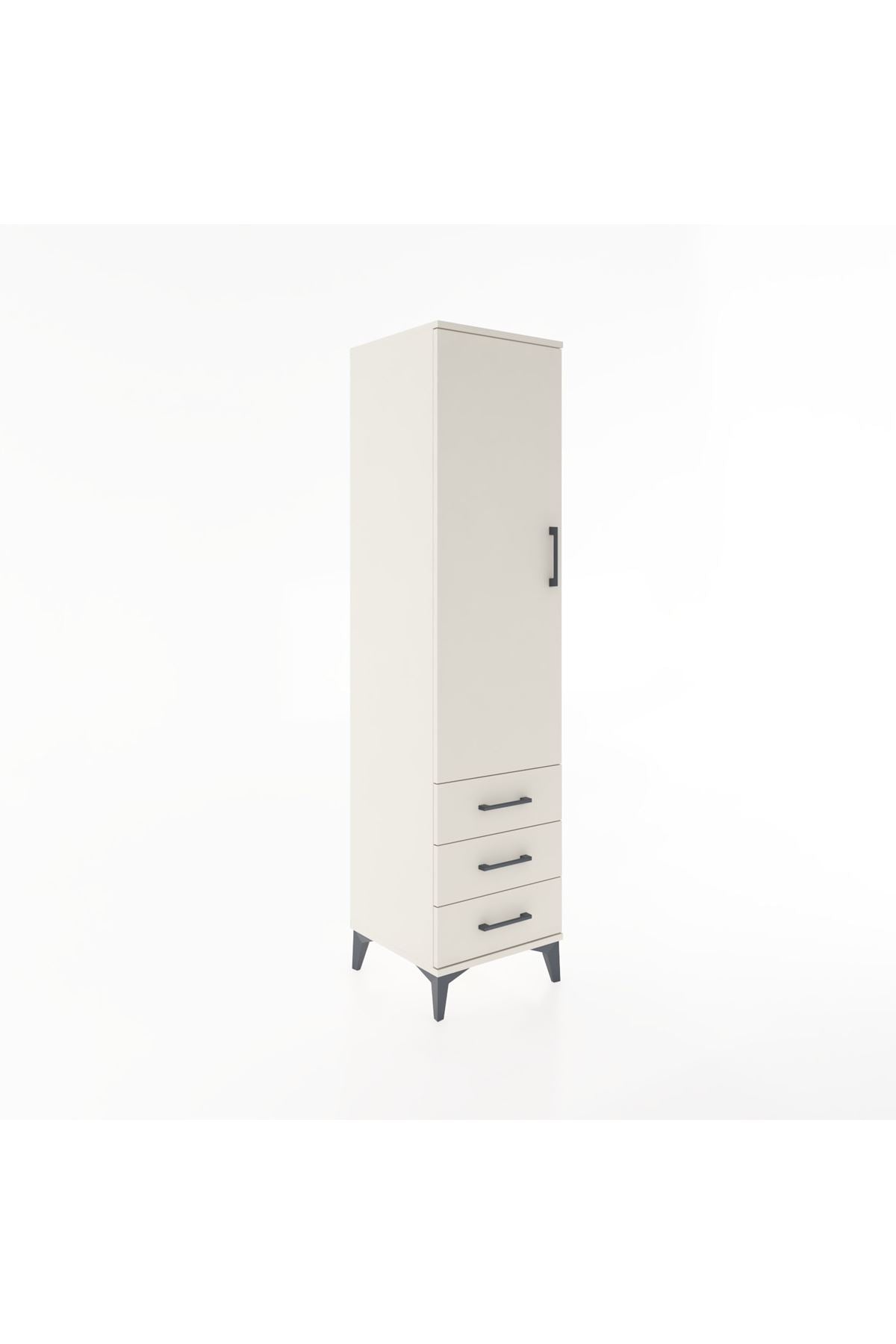 Hyperion Dolap 2 Raflı 3 Çekmeceli Tek Kapaklı 44x44x182 Aytaşı-Aytaşı