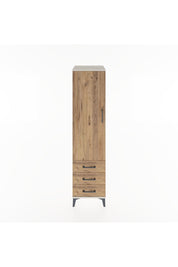 Hyperion Dolap 2 Raflı 3 Çekmeceli Tek Kapaklı 44x44x182 Aytaşı-Çam