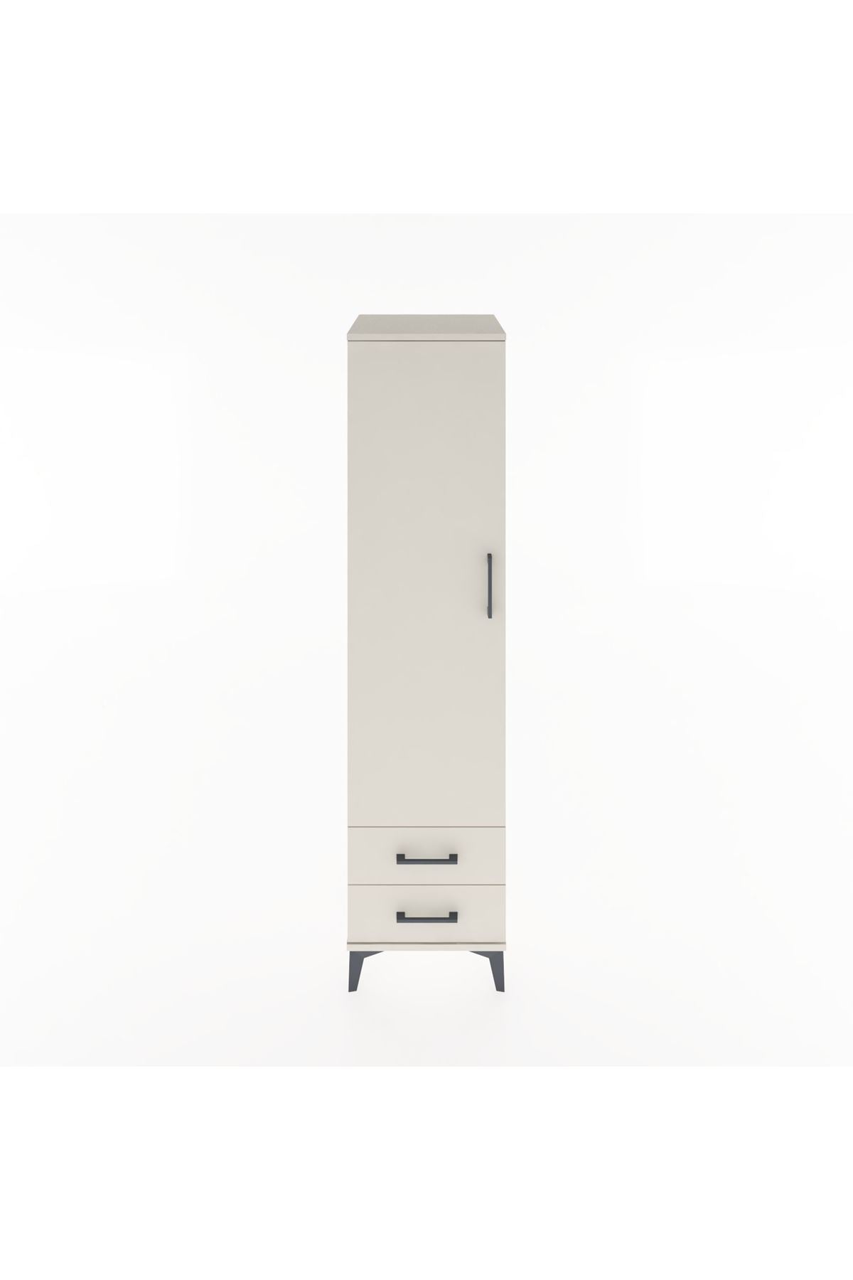 Hyperion Dolap 4 Raflı 2 Çekmeceli Tek Kapaklı 44x44x182 - S55M007V1B