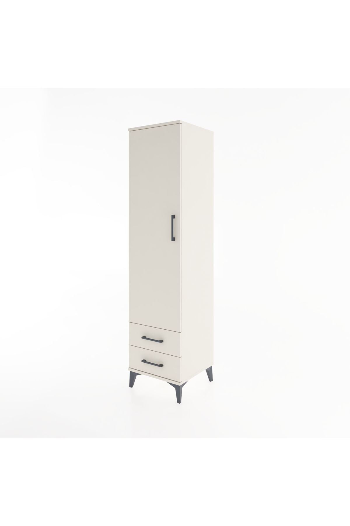 Hyperion Dolap 4 Raflı 2 Çekmeceli Tek Kapaklı 44x44x182 - S55M007V1B